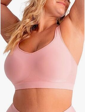 NWOT Truekind Daily Comfort Wireless Shaper Bra in Rose Pink, Size XL